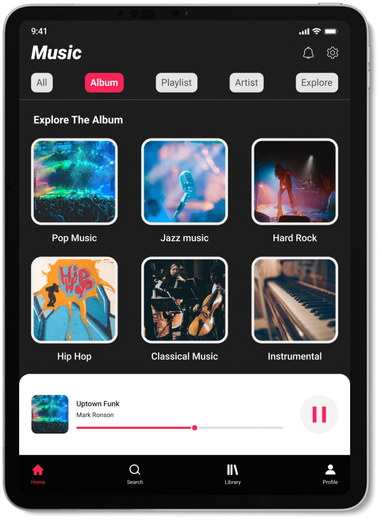 online music player app