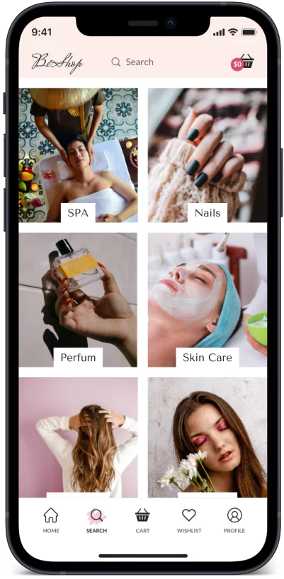 Beauty and Cosmetic store app development services company